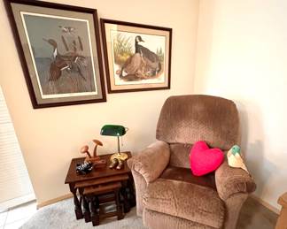 Electric Recliner - Stackable Tables 