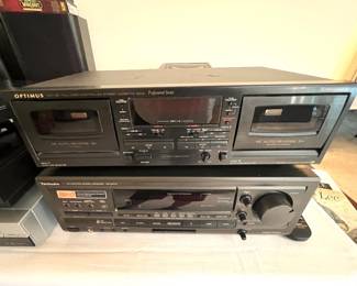 Optimus Cassette Player - Technics Control Stereo Receiver 