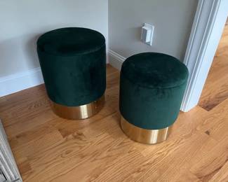2 - storage / stools, gerrn velvet