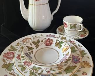 Placesetting of Worchester China