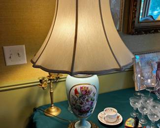 Handpainted Vintage Lamp