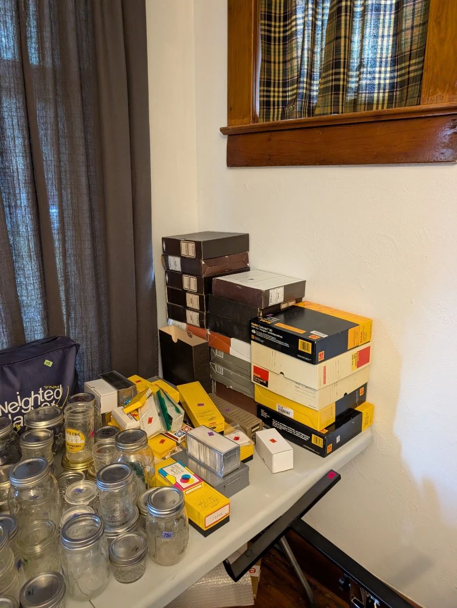 slides and canning jars
