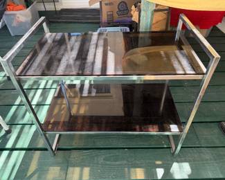 Glass and Chrome table