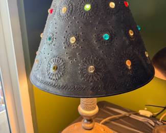 Vintage Jeweled shade / lamp