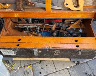 Amazing tool trunk full of treasured tools