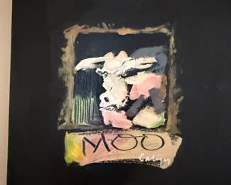 Original Oil Painting 'MOO' by Calyn
