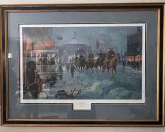 Mort Künstler 'Winter Riders' Signed Limited Edition Print