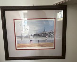 Reba Kendrick 'Reflections Surf' Framed Print