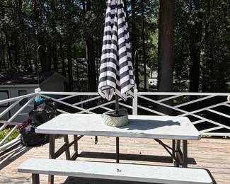 Lifetime 6-Foot Folding Picnic Table with Attached Benches