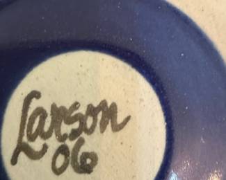 Larson Studio Pottery Olive Bowl