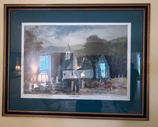 St. John's Church Print by Ray Clay