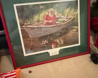 Jim Hansel 'Gone Fishing' Framed Print by Tom Browning