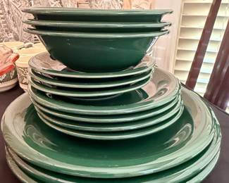 Fiesta Jade Green Dinnerware Set