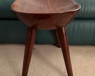 Mogens Lassen Teak Stool for K. Thomsen, Denmark, 1942