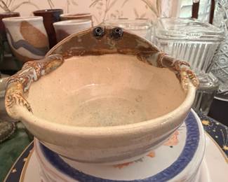 Roberta Studio Pottery Crab Bowl