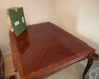 Vintage Mahogany Ball and Claw Foot Cocktail Table with Pull-out Trays