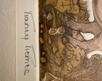 Laney Lemeé Limited Edition Etching, 'All Men Are Created Equal'