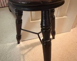 Antique Turned Leg Milking Stool