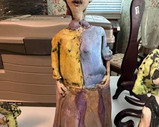 Chrissie Calejas Signed Ceramic Figurine