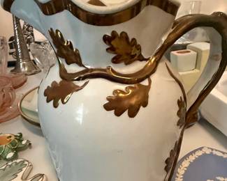 Victorian Ironstone China Livesley, Powell & Co. Pitcher