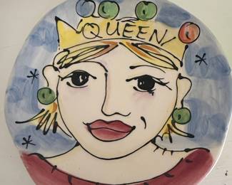 Julia Junkin Studio "Queen" Decorative Wall Plate
