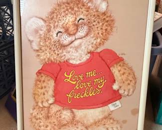 Vintage Shirt Tales 'Love Me... Love My Freckles' Framed Print