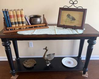 Brass, Ducks, Ethan Allen Shelf