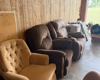Various Recliners and Chairs