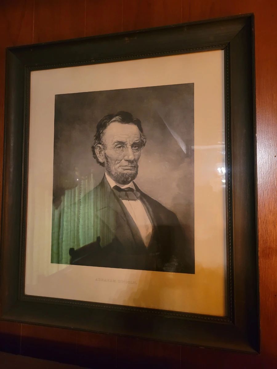 1894 Lithograph Print Abraham Lincoln