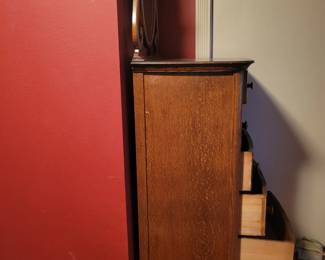 1900s Victorian Era Tallboy Chest Sideview