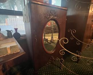 1900s Mahogany Music Cabinet