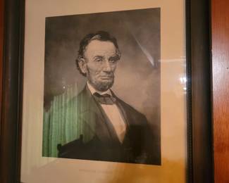 1894 Lithograph Print Abraham Lincoln
