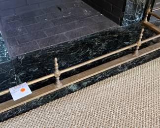 Solid Brass Fireplace Fender