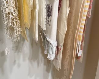 Table Linens, Runners, Dish Towels, Crocheted Covers…