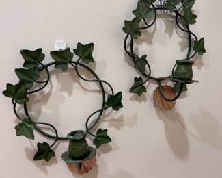 Ivy wall Candle holders