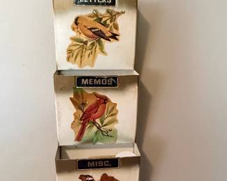 Vintage mail organizer!