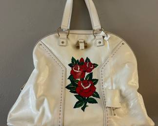 Authentic YSL bag with custom hand painted artwork