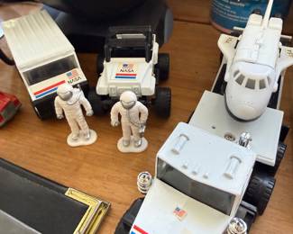 NASA space shuttle and astronaut toys