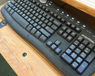 Computer keyboard and desk accessories