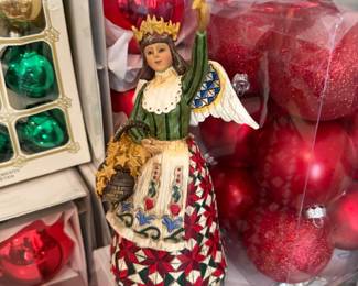 Vintage glass Christmas ornaments in original boxes