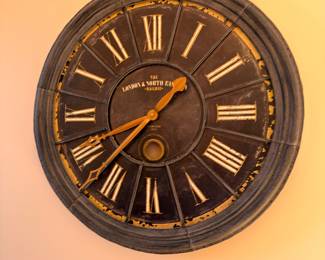 Large Roman numeral wall clock