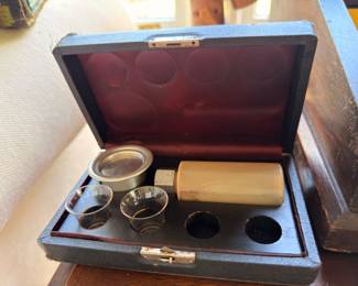 Cased collector set in velvet-lined box