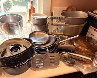 Bundt and springform pans with bakeware