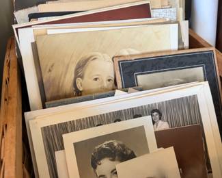 Vintage portrait photographs and cabinet cards