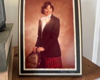 Vintage framed portrait photograph