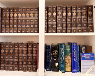 Leather-bound classic book sets with gilt edges