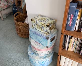 Decorative storage boxes and baskets