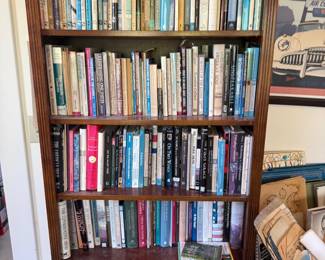 Bookcase filled with hardcover books
