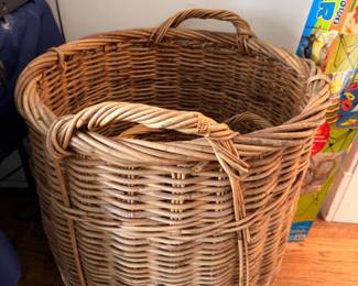 Large woven wicker basket