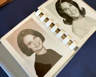 Vintage 1960s portrait photographs in album